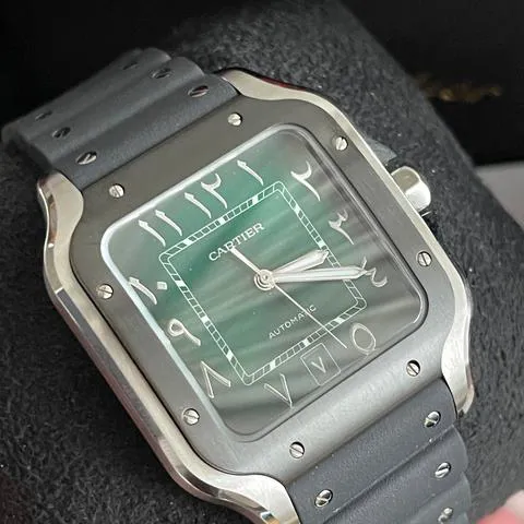 Cartier Santos WSSA0055 40mm Stainless steel Green 4