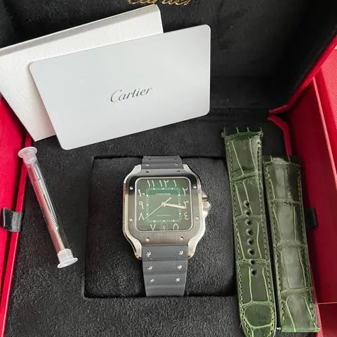 Cartier Santos WSSA0055 40mm Stainless steel Green 6