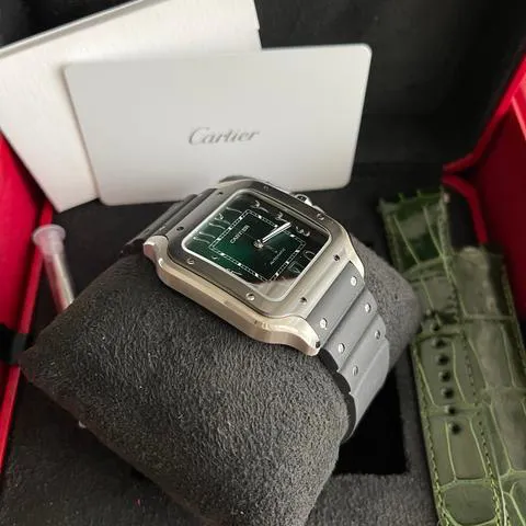 Cartier Santos WSSA0055 40mm Stainless steel Green 8