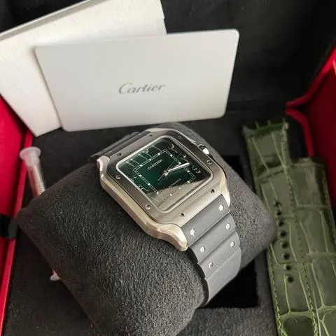 Cartier Santos WSSA0055 40mm Stainless steel Green 13