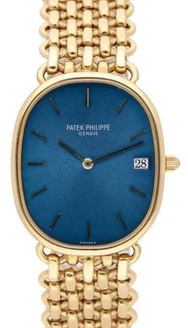 Patek Philippe Golden Ellipse 3788 27mm Yellow gold Blue