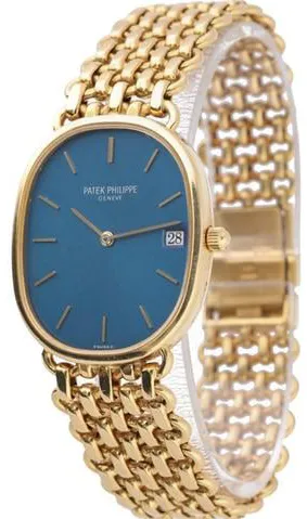 Patek Philippe Golden Ellipse 3788 27mm Yellow gold Blue 3