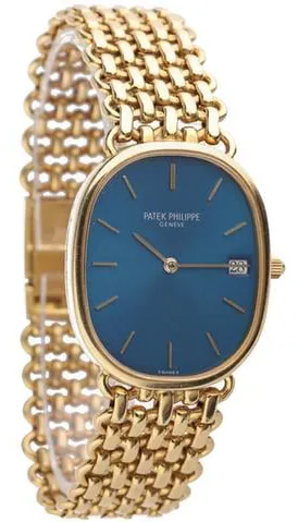 Patek Philippe Golden Ellipse 3788 27mm Yellow gold Blue 5