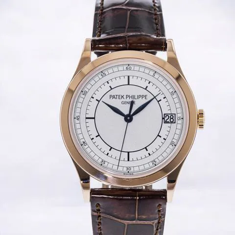 Patek Philippe Calatrava 5296R-001 38mm Rose gold Silver