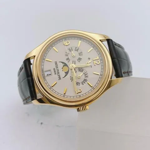 Patek Philippe Annual Calendar 5146J-001 39mm Yellow gold Beige 2