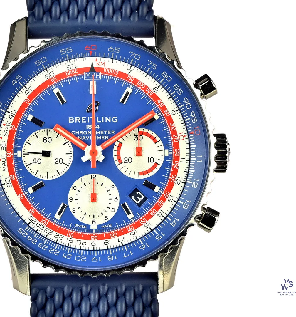 Breitling Navitimer B01 Chronograph 43 AB0121 42mm Stainless steel Blue and Red 6