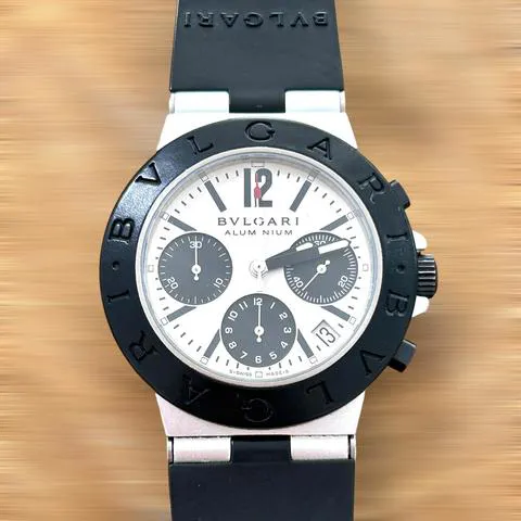 Bulgari Diagono AC 38 TA 38mm Aluminium White