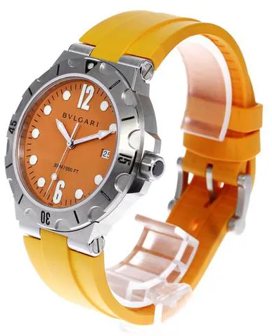 Bulgari Diagono DP41SSD 41mm Stainless steel Orange 2