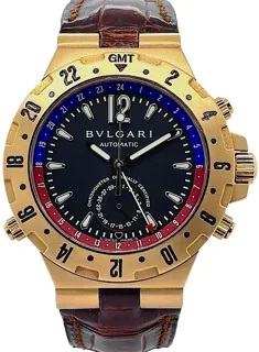 Bulgari Diagono Automatic 18k yellow gold Black