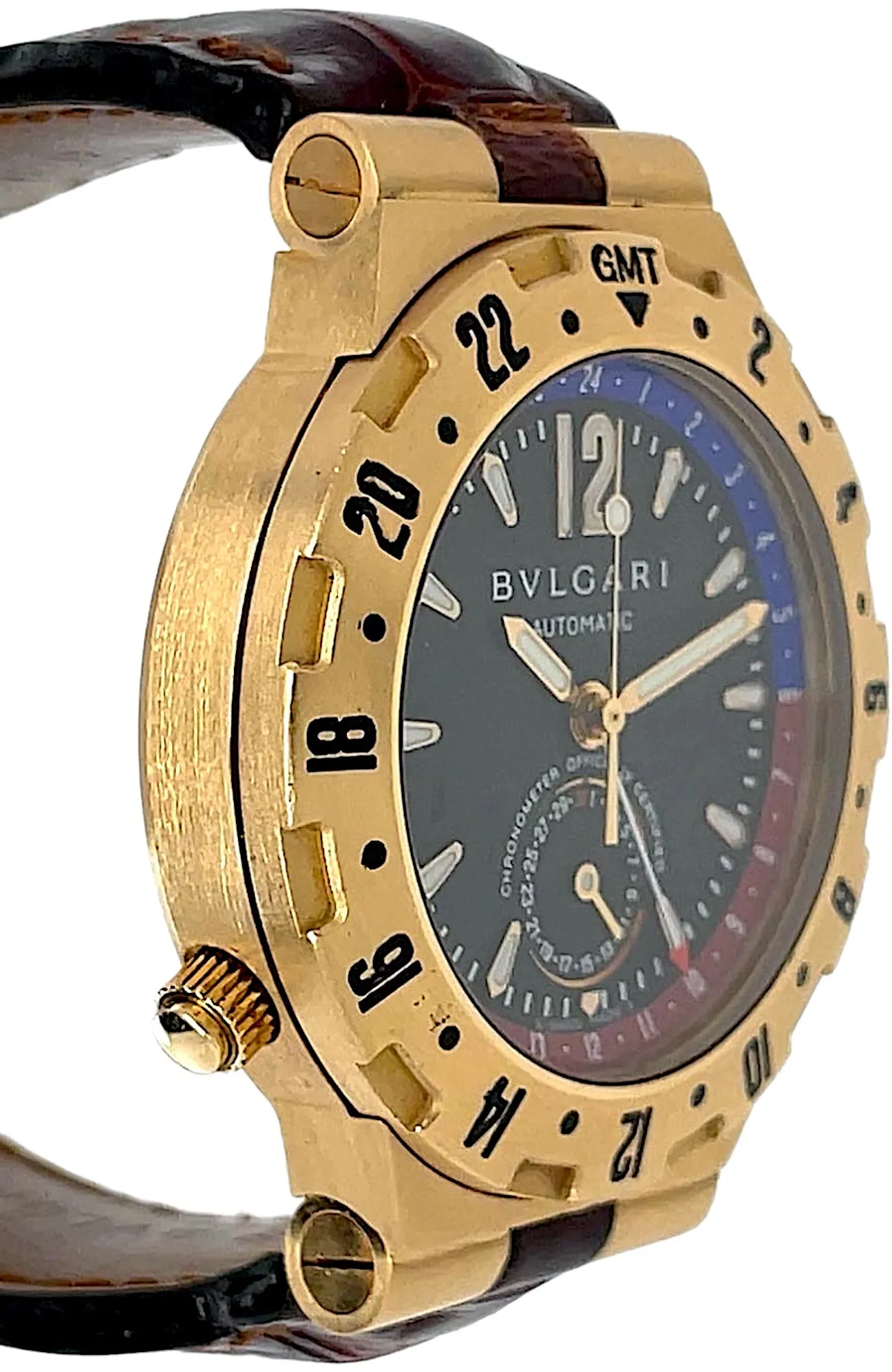 Bulgari Diagono Automatic 40mm Yellow gold and 18k yellow gold Black 5