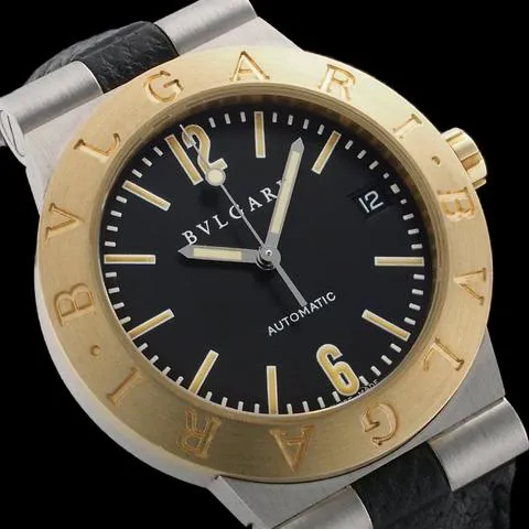 Bulgari Diagono LC35SG 35mm Yellow gold and Stainless steel Black 1