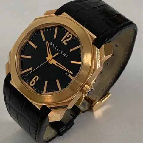 Bulgari Octo BGOP41BGLD 41mm Rose gold Black