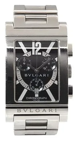 Bulgari Rettangolo RTC 49 S 29mm Stainless steel Black