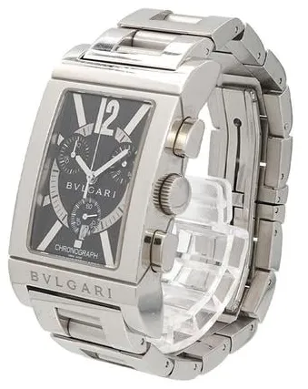 Bulgari Rettangolo RTC 49 S 29mm Stainless steel Black 1