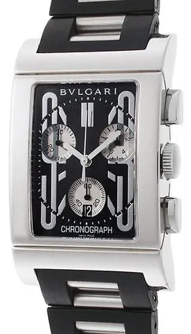 Bulgari Rettangolo RTC 49 S 47mm Stainless steel Black