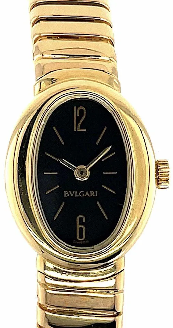 Bulgari Tubogas n/a 21.5mm Yellow gold and 18k yellow gold Black