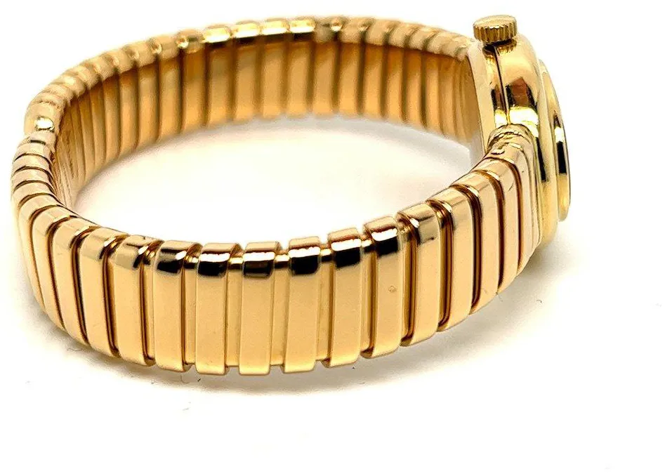 Bulgari Tubogas n/a 21.5mm Yellow gold and 18k yellow gold Black 12