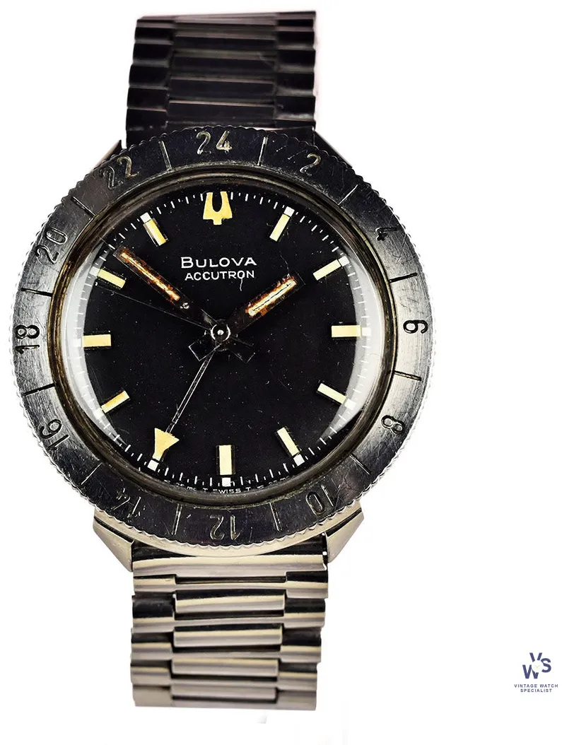 Bulova Accutron 1-29767 38mm Stainless steel Black