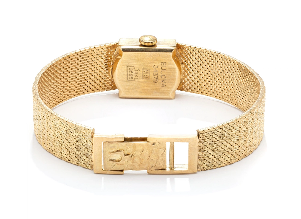 Bulova 15mm 14k yellow gold 2