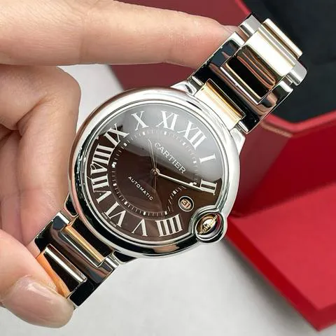 Cartier Ballon Bleu W6920032 42mm Stainless steel Brown 2