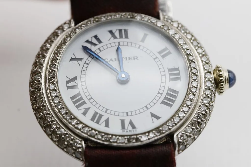 Cartier Cougar 25mm 18k white gold White