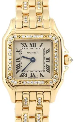 Cartier Panthère WF3070FG 21.5mm Yellow gold Silver