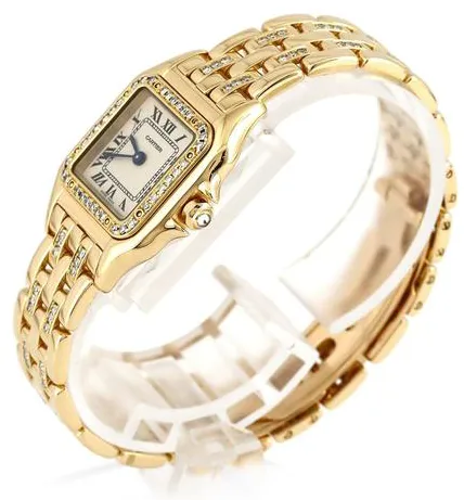 Cartier Panthère WF3070FG 21.5mm Yellow gold Silver 1