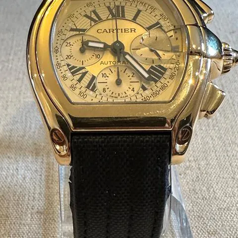 Cartier Roadster 2619 48mm Yellow gold Champagne 1