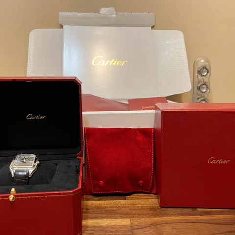 Cartier Santos Dumont WSSA0046 43.5mm Stainless steel Black 2