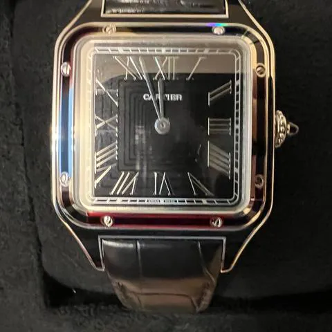 Cartier Santos Dumont WSSA0046 43.5mm Stainless steel Black 6