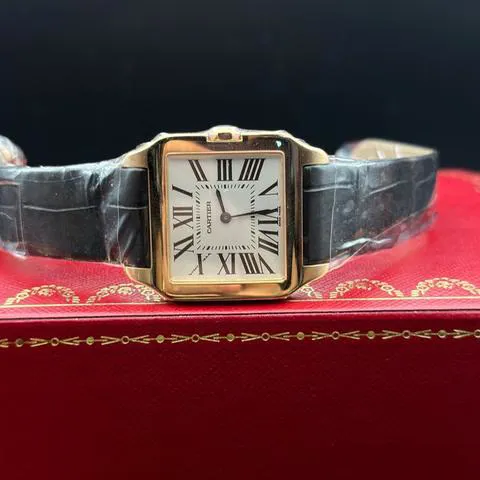 Cartier Santos W2009251 38.5mm Rose gold Silver