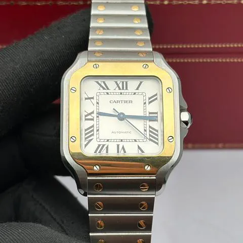 Cartier Santos W2SA0016 35mm Yellow gold and Stainless steel Silver