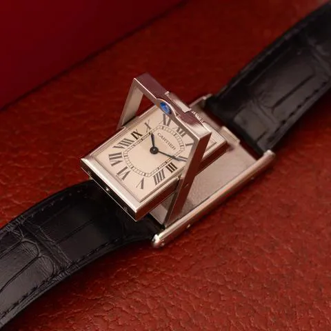 Cartier Tank 2390 25mm Stainless steel White 1