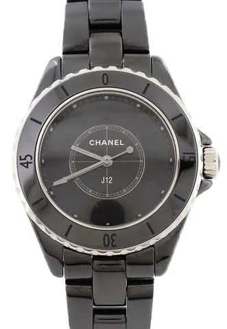 Chanel J12 H6346 33mm Black ceramic Black