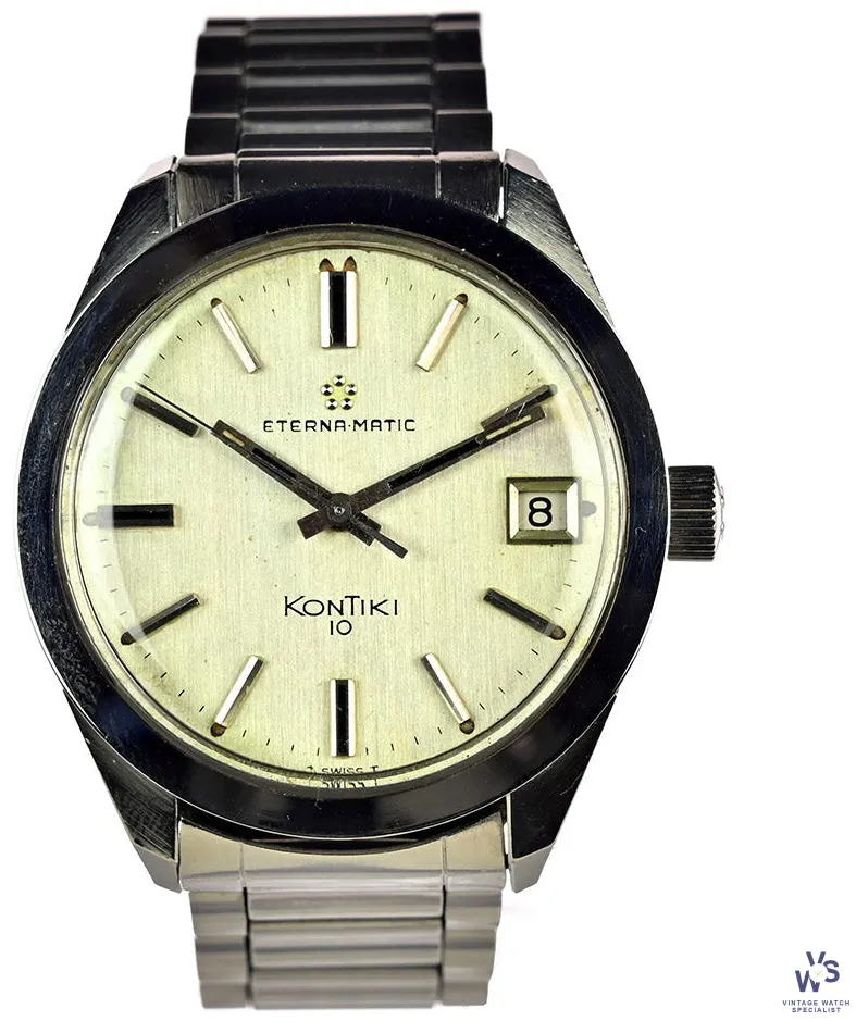 Eterna Kontiki 35.5mm Stainless steel Silver