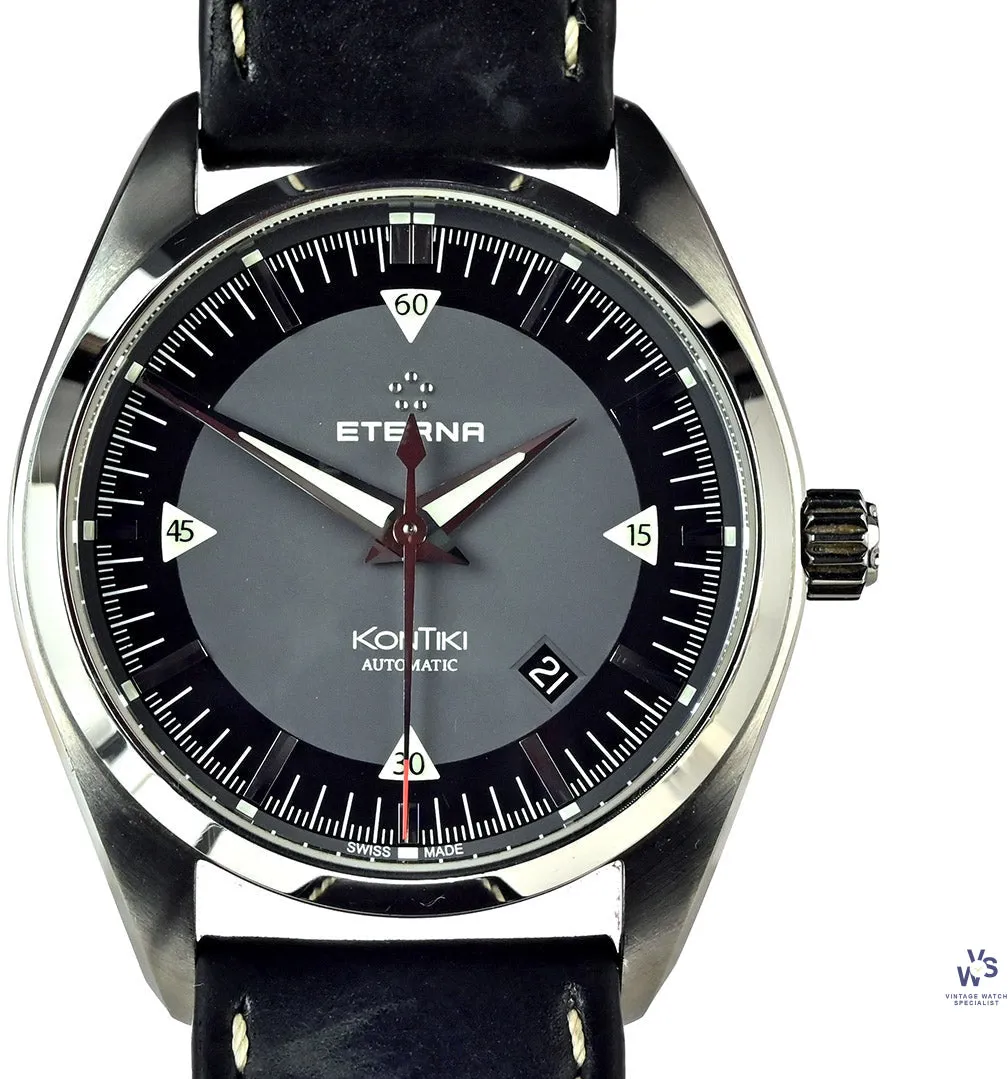 Eterna Kontiki 1222.41 42mm Stainless steel Black and Gray 7