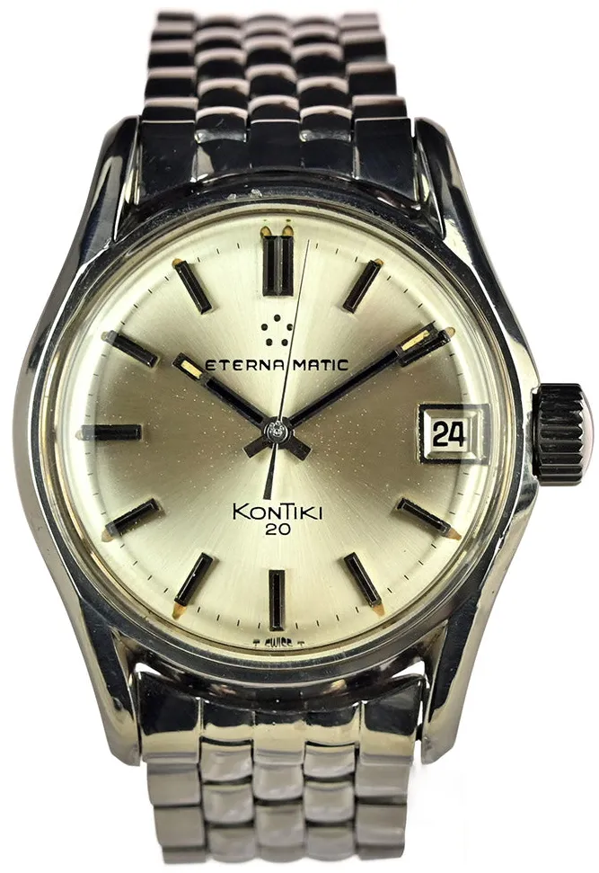 Eterna Kontiki 34mm Stainless steel Silver