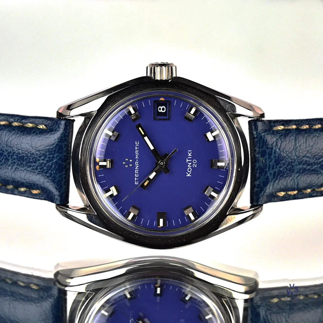 Eterna Kontiki 36mm Stainless steel Blue 9