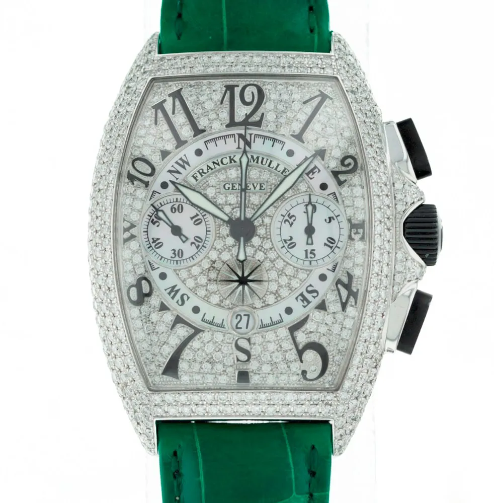 Franck Muller Mariner 8080 CC AT MAR D6 CD 40mm White gold Diamond