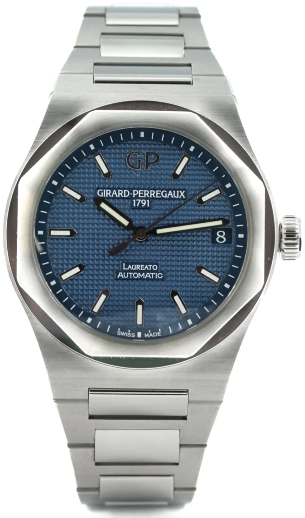 Girard-Perregaux Laureato 81010-11-431-11A 42mm Stainless steel Blue