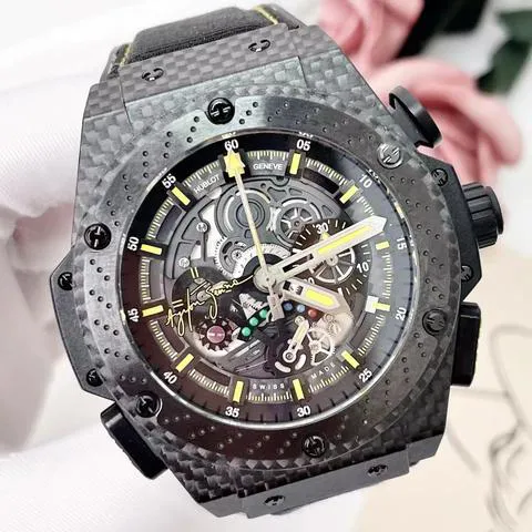 Hublot King Power 719.QM.1729.NR.AES10 48mm Carbon fiber Black