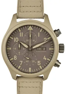 IWC Pilot Chronograph Top Gun IW389103 44mm Ceramic and Titanium Khaki Brown