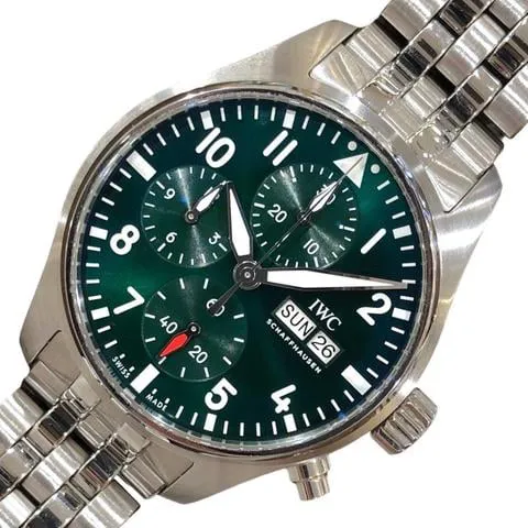 IWC Pilot IW388104 41mm Stainless steel Green