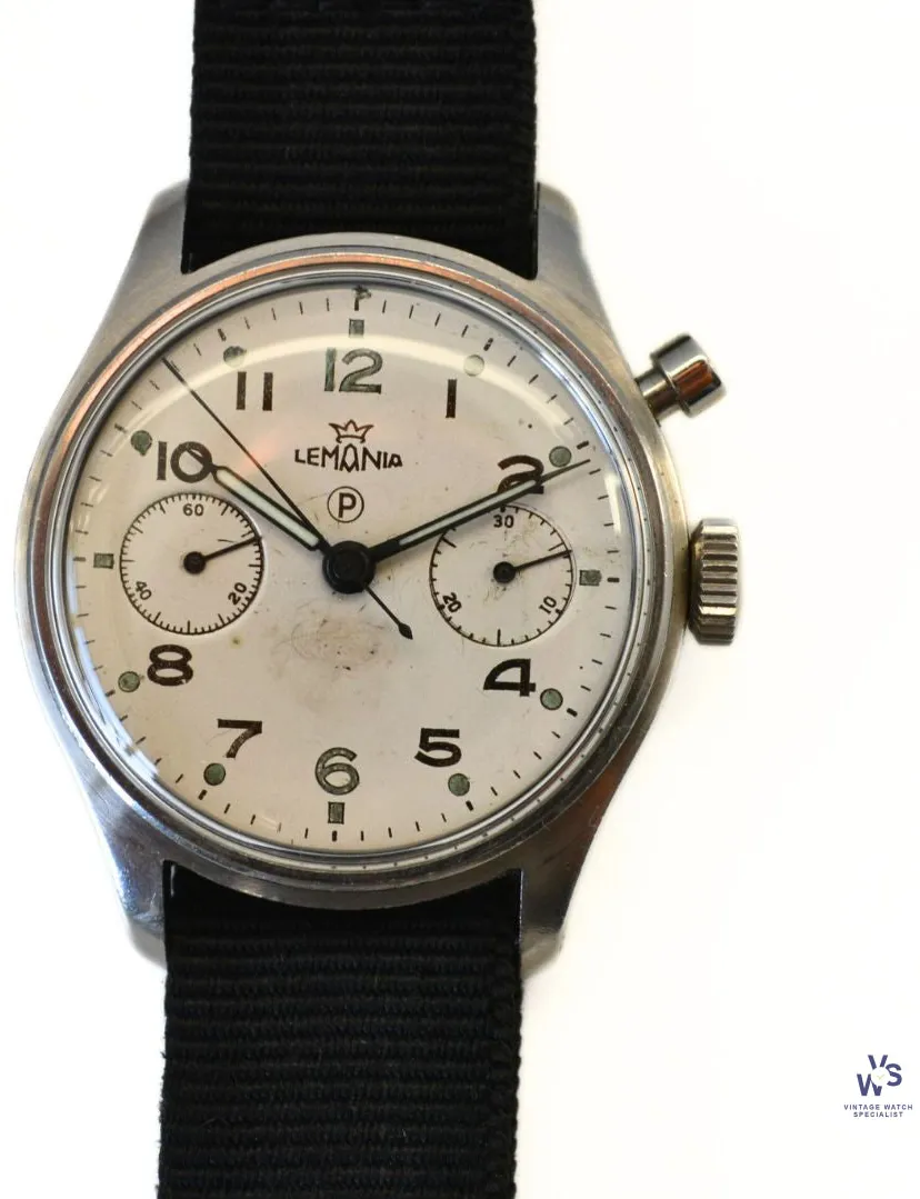 Lemania HS9 39mm Stainless steel White