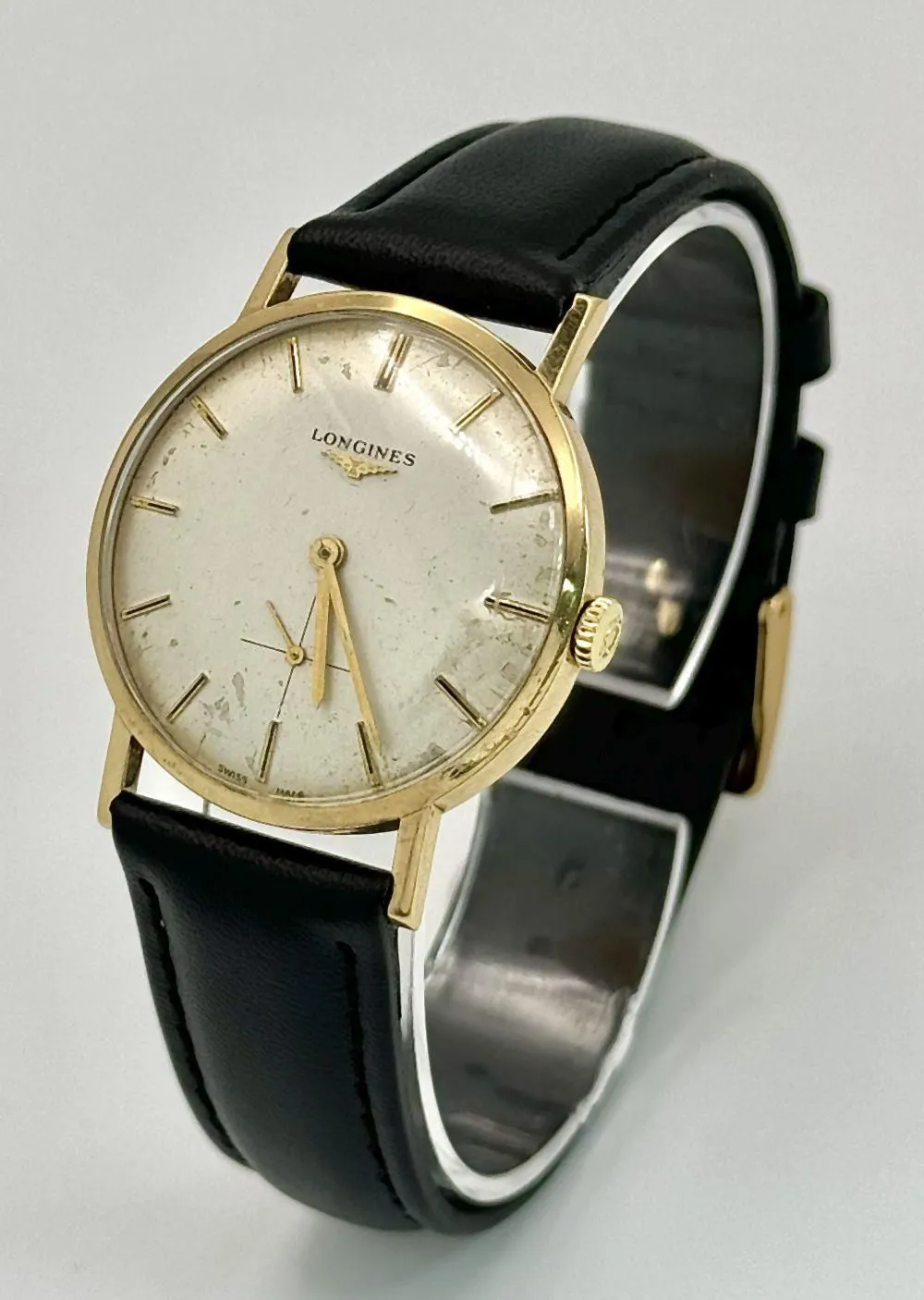 Longines 32mm Yellow gold White