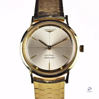 Longines Admiral 1200 33mm Gold-plated Silver