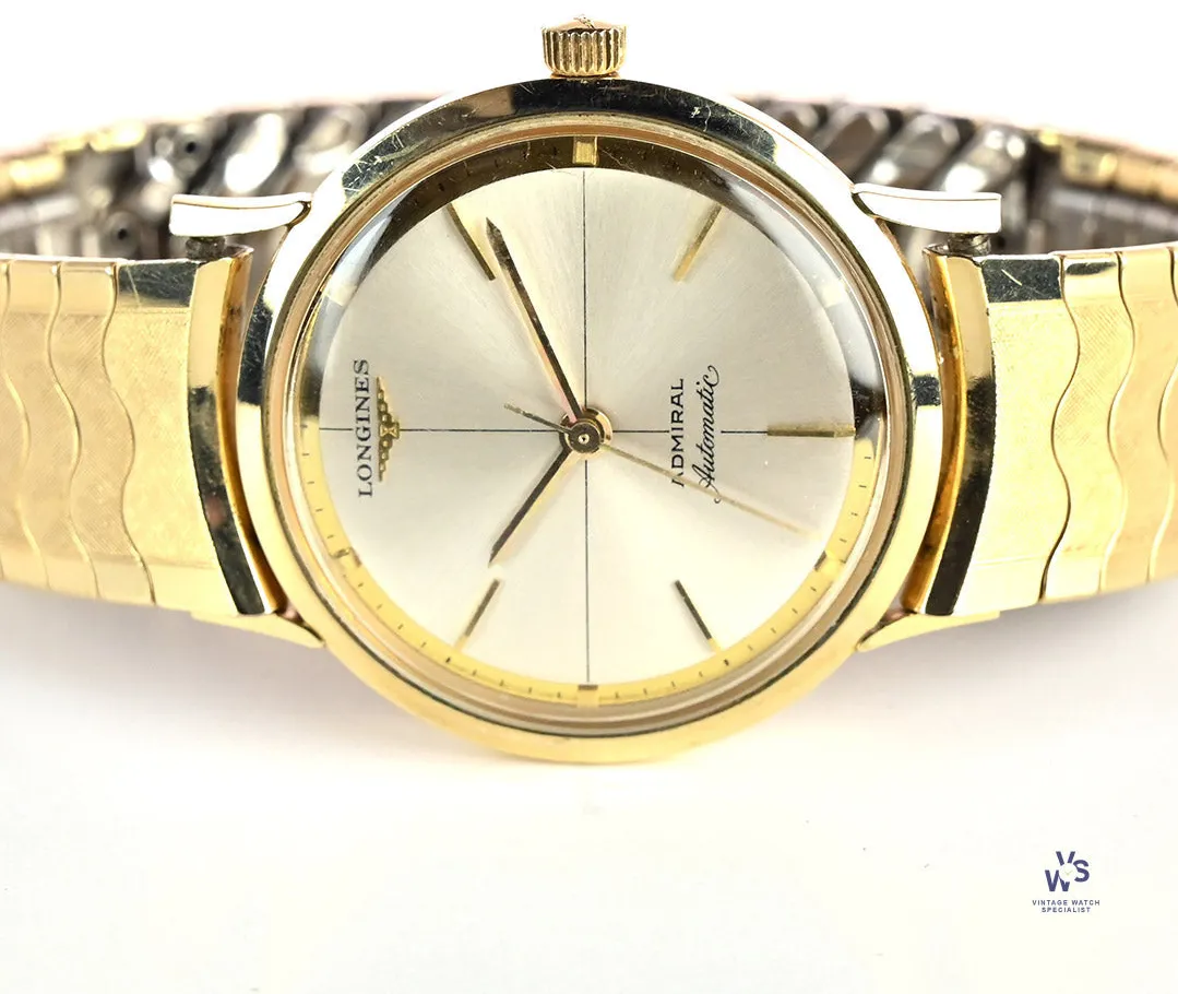 Longines Admiral 1200 33mm Gold-plated Silver 9