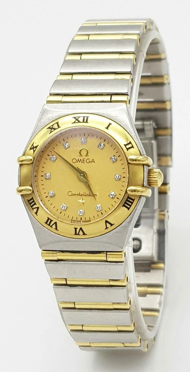 Omega Constellation Yellow gold and Stainless steel Champagne