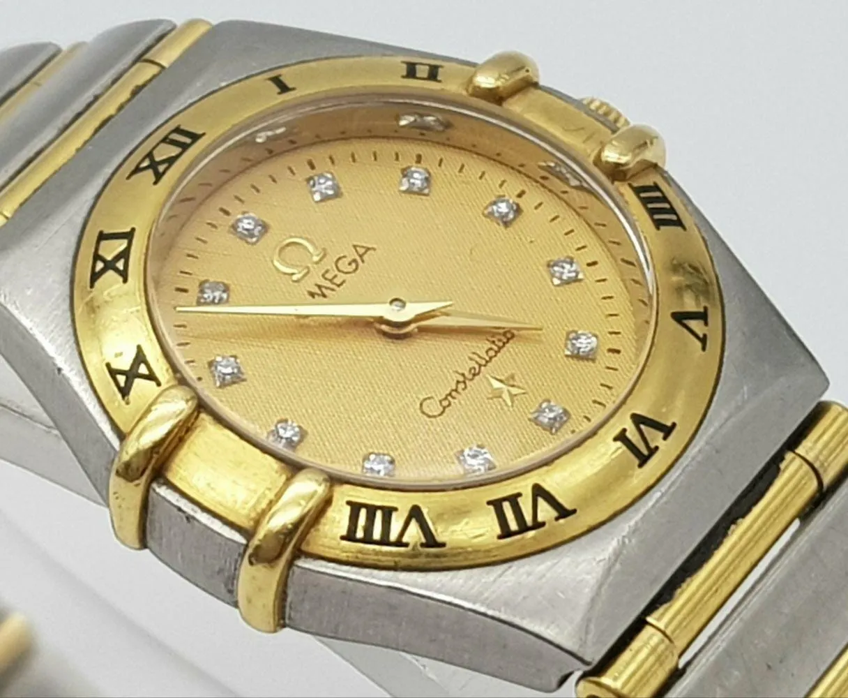 Omega Constellation Yellow gold and Stainless steel Champagne 5