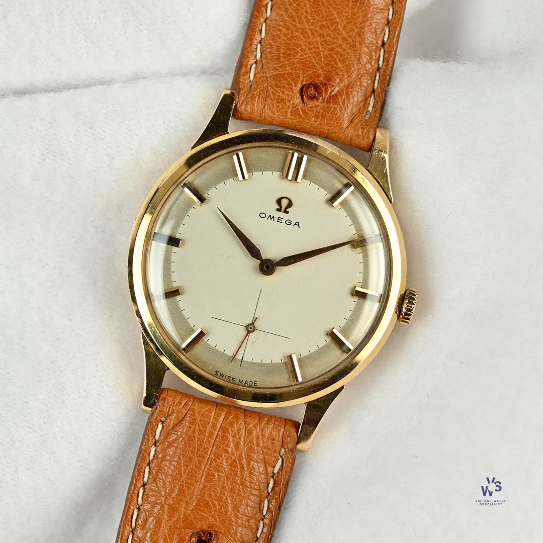 Omega Oversized 14707 35mm Yellow gold Silver 9